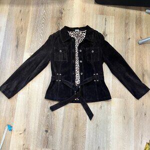 VINTAGE Georgiou Studio Womens Geniune Suede Jacket Size 6